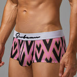 2 Pack Men's Fade-Resistant Printed Skin-Friendly Cooling Airflow Trunks