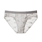4 Pack Men's Ice Silk Cooling Lace Jacquard Seamless Ultra Thin Briefs