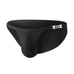 2 Pack Men's U-Shaped Pouch Low-Rise Metal-Clasp Thin Briefs