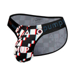 2 Pack Men's Breathable Alphabet-Print Expanded Pouch Briefs