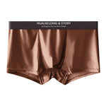 3 Pack Men's Solid-Color Breathable Trunks