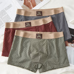4 Pack Men's Cooling Mid-Rise Stretchy & No-Roll Hem Trunks