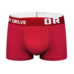 2 Pack Men's Sexy Transparent Seamless Mesh Solid Color Breathable Trunks & Bikini