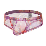 4-pack Men's Lace Print Sheer Mesh Bohemian Boxer Briefs