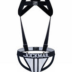 Men's Sporty Cut Adjustable Harness Elastic Supportive Fit Shoulder Strap & Jockstrap