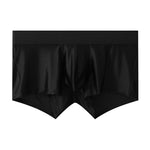 3 Pack Men's Wide Elastic Waistband Solid Color Enhancing Pouch Trunks