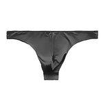4 Pack Men's Seamless Ice Silk Sports Solid Color Thongs