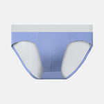 Men's Seamless Spliced Color Pouch Briefs