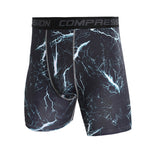 3 Pack Men's Trendy Prints Quick-Dry High-Stretch Snug Fit Activewear Tights