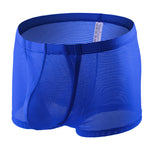 Men's Big Pouch U-convex Breathable Mesh Trunks