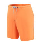 Men's Solid Quick-Dry Built-in Breathable Mesh Liner Travel-Friendly Sporty Board Shorts