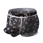 2 Pack Men's Mesh Print Trunks with Prominent Support Pouch