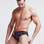 Men's Youth Training Fashion Print Swim Brief