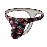 6 Pack Men's Bold Prints Stretch Fit Quick-Dry Sexy Thongs