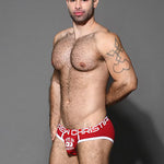 2 Pack Men's Ultra-Soft Printed Low-Rise Sexy Sporty Cut Anti-Chafing Bikini