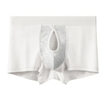 3 Pack Men's Breathable Comfort Double-Sided Access Soft Waffle Cotton Trunks