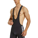 Men's Solid Color Wrestling Singlet Bodysuit