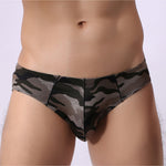 2 Pack Men's Camo Print U-Pouch Briefs