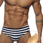 Men's Bold Prints Antibacterial Low-Rise Swim Briefs
