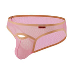 4 Pack Men's Airy Mesh Design Low-Rise Contoured Pouch Briefs