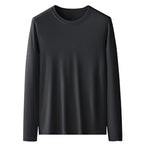 Men's Double-sided Modal Long-sleeved Solid Color T-shirt