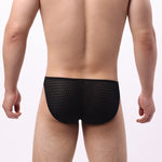 2 Pack Men's Solid-Color Checkered Briefs