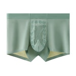 3 Pack Men's Seamless Breathable Trunks with 7A Antibacterial Mulberry Silk Lining