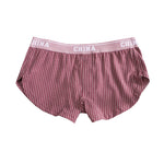 3 Pack Men's Mid-Rise & Breathable Striped Design Soft Boxers