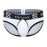 2 Pack Men's Sexy Mesh Front Opening Sponge Coaster Briefs