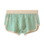 4 Pack Men's Striped Pure Cotton Breathable Loose-Fit Comfortable Trunks