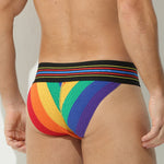 2 Pack Men's Sexy Sporty Breathable Bikini with Support Pouch