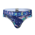 3 Pack Men's Trendy Prints Comfort U-Pouch Design Mesh Breathable Thongs