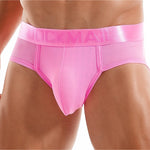 Men's Solid Color Mesh Breathable Sports Fitness Briefs
