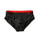 4 Pack Men's Solid Color Cotton Low-Rise Seamless Comfort Briefs