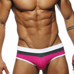 Men's Nautical Stripe Swim Briefs with Removable Pad