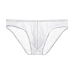 4 Pack Men's Sexy Solid Color Low-Rise Stretch Fit Breathable Briefs