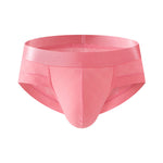 3 Pack Men's Cooling Silktech Briefs - U-Pouch Design & Checkered Antibacterial Lining