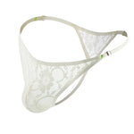 4-pack Men's Lace Side Buttoned Thongs