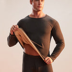 Men's Loungewear-Style Warm-Touch Tag-Free Smooth Soft-Touch Thermal Sets