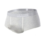 3 Pack Men's Cotton 3D Dual Pouch Low Rise Breathable Briefs