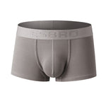 2 Pack Men's Single-Layer U-Pouch Ribbed Sweat-Absorbing Breathable Trunks