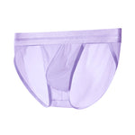 2 Pack Men's Ultra-Soft Ice Silk Quick-Dry Smooth Cooling Briefs