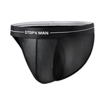 2 Pack Men’s Sexy Striped Mesh Briefs