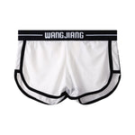 2 Pack Men's Ice Silk Loose-Fit Home Sleep Mesh Breathable Boxer Shorts