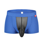 Men's Low-Rise Mesh Trunks – Breathable Nylon with 3D Pouch Support
