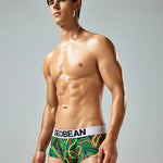 2 Pack Men's Comfortable Breathable Messy Lines Polyester Boxer Briefs