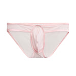 2 Pack Men's Ice Silk Breathable Sexy Low-Rise Anti-Odor Briefs