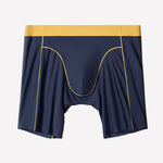 2 Pack Men's Ice Silk Sports Anti-Chafing Extended-Length Boxers Briefs