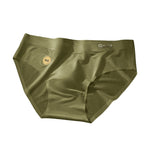 4 Pack Men's Ice Silk 10A Antibacterial Lightweight High Elastic Satin Briefs