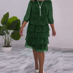 ELINA™ - Dotted Elegance Dress